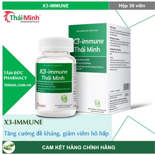 X3 Immune - Thái Minh - Xuyên tâm liên, tăng đề kháng, hỗ trợ hô hấp