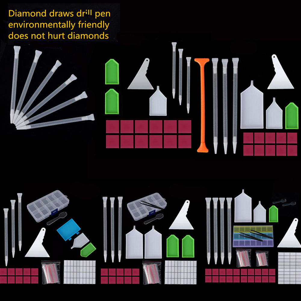Bộ Dụng Cụ Làm Tranh Đính Đá 5D DIY Tiện Dụng Chất Lượng Cao
