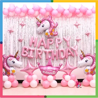 Set bóng trang trí sinh nhật tuổi ngựa