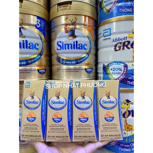 2 Lốc sữa nước Similac IQ4 (mẫu mới HMO) 180ml