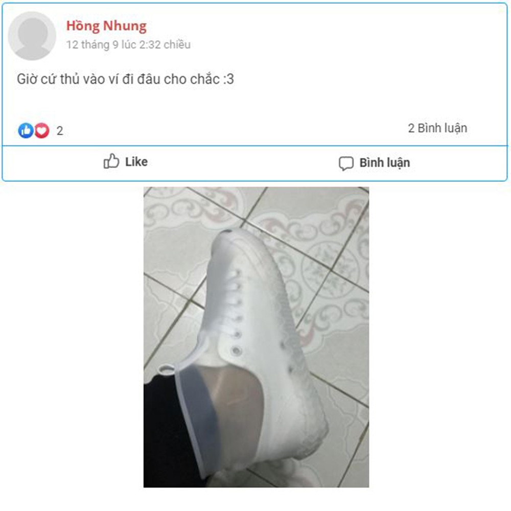 Bọc Giày Đi Mưa Silicon Chống Trượt Loại Dày Tái Sử Dụng Nhiều Lần Có Video Quay Thật | BigBuy360 - bigbuy360.vn