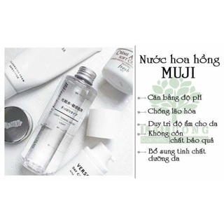 Nước hoa hồng muji light toning water nhật bản