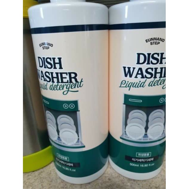 [Kèm deal 1K] Nước máy rửa bát  chuyên dụng Eunnano Step 500ml, dùng cho mọi loại máy Bosch, Eurosun, Texgio