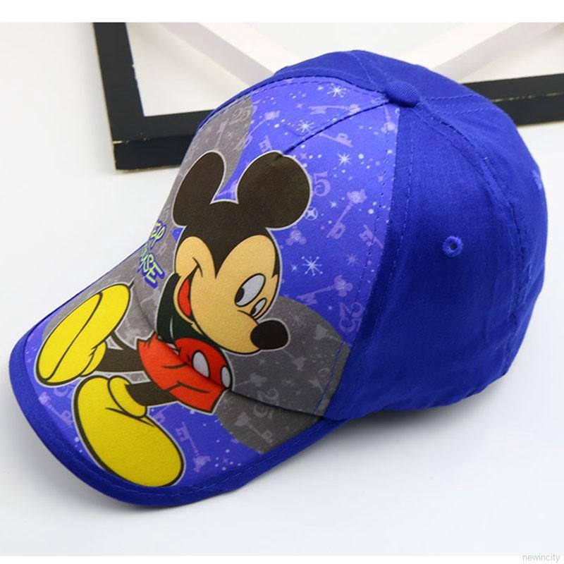 Nón lưỡi trai in hình chuột Mickey dễ thương cho bé trai và bé gái