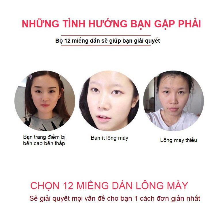 Set 24 khuôn 12 dáng vẽ chân mày cao cấp - dáng mới nhất 2020