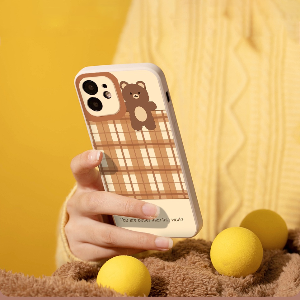 Ốp Điện Thoại iphone Serendipity Màu nâu trending ốp vuông iphone 7/7Plus/X/Xs Max/11/11 Promax/12 Pro Max 13 pro max