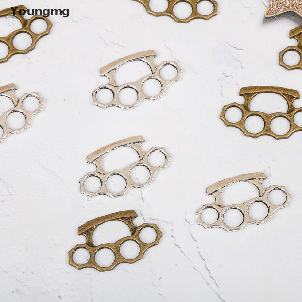 Set 10 Mặt Dây Chuyền Mạ Bạc Đeo Khớp Ngón Tay Nhiều Màu Sắc