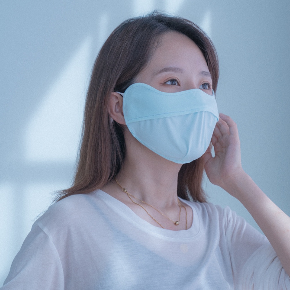 Khẩu trang chống tia UV chống nắng vải thun lạnh thoáng mát kháng khuẩn chống bụi UPF50+