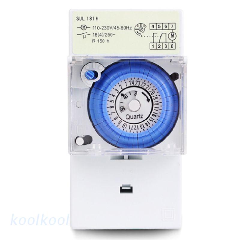 Công Tắc Hẹn Giờ Kool Sul181H 220v 16a 24h 8 Chế Độ Điều Khiển Tự Động