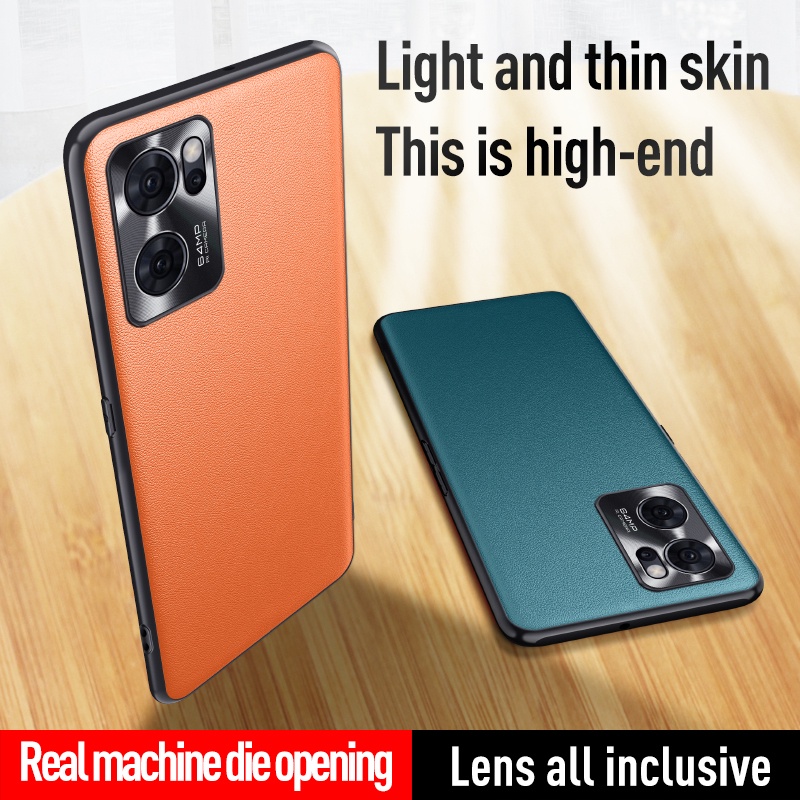 Ốp Điện Thoại Da Chống Sốc Cho OPPO Reno 7 Pro