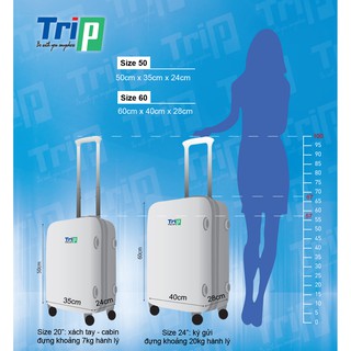 Bộ 2 vali Trip PC053 (Size 50/60)