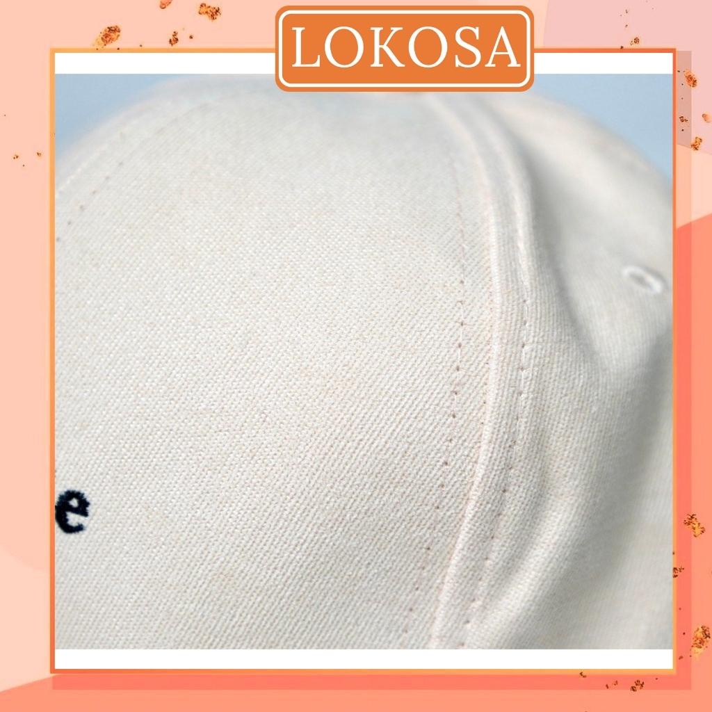 Mũ lưỡi trai lokosa Nón kết thêu chữ Memorie phong cách Ulzzang form unisex nam nữ NO001