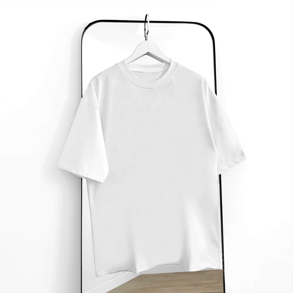 Áo phông The Ultimate Basic Tee phông trơn nam nữ tay lỡ oversize form rộng đen, trắng 100% cotton co giãn