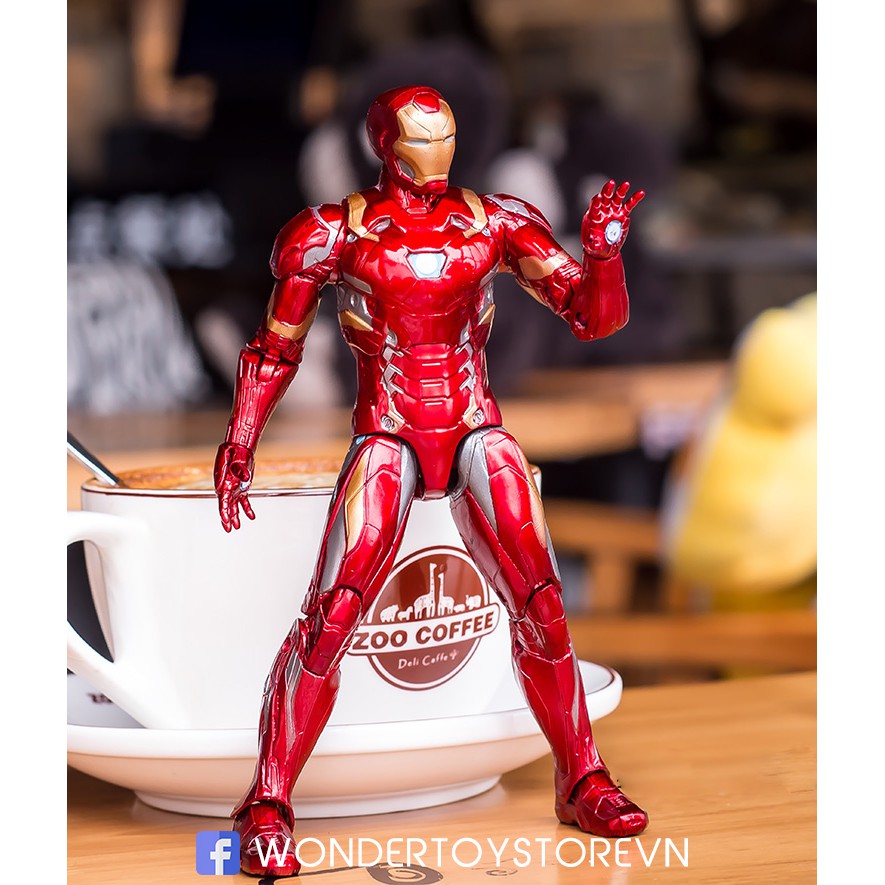 Mô hình Iron Man Mark 46 Captain America Civil War ZD Toys 17cm Avengers