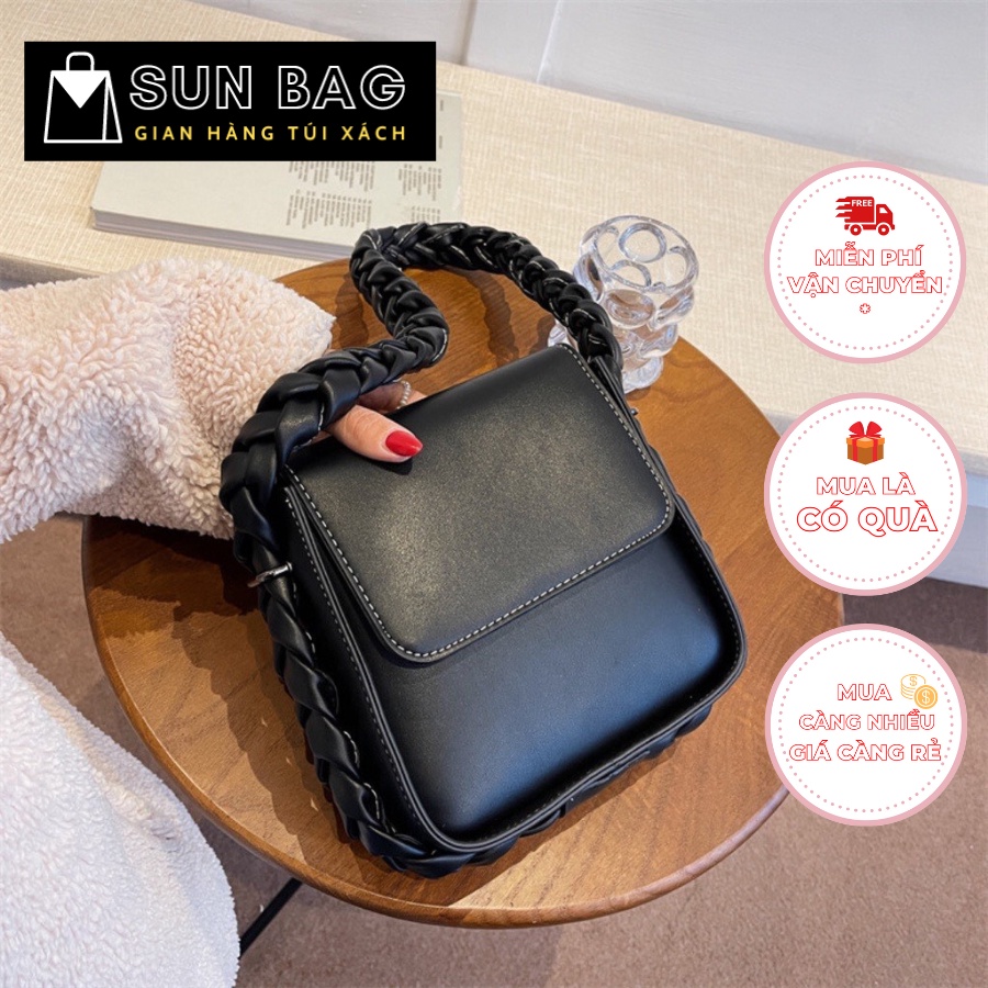 Túi xách nữ đeo chéo, đeo ngực túi đi chơi, đi học, da đẹp, cao cấp size 22cm SB156