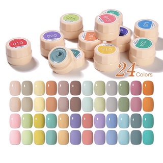 Sơn gel kem tách set bán lẻ hũ ,tone màu pastel hè 2022