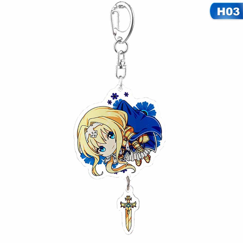 Móc Khóa Hình Nhân Vật Hoạt Hình Sword Art Online
