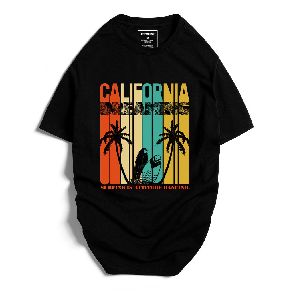 Áo Thun Unisex Nam Nữ In Họa Tiết California