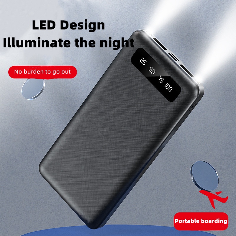 Pin Sạc Dự Phòng 10000mAh Mini Màn Hình Kỹ Thuật Số Sáng Tạo Tiện Dụng