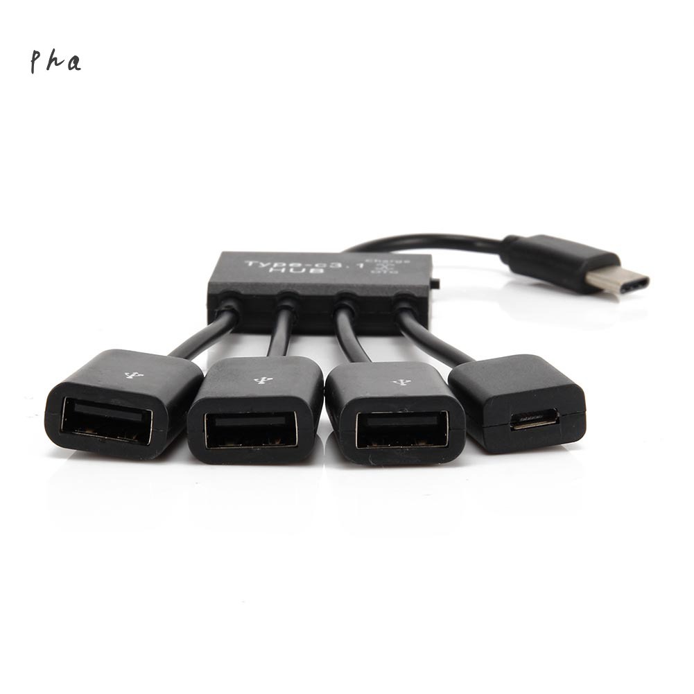 Dây Cáp Chuyển Đổi Usb 2.0 Loại C 4 Trong 1 Đa Năng Cho Bàn Phím / Chuột