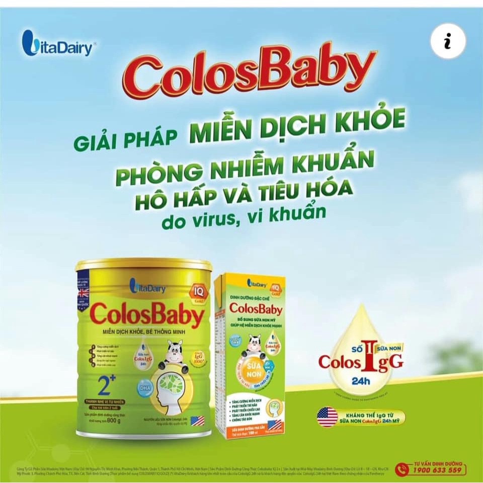 sữa colosBaby gold số 0 (800)g, date tháng 3.2024