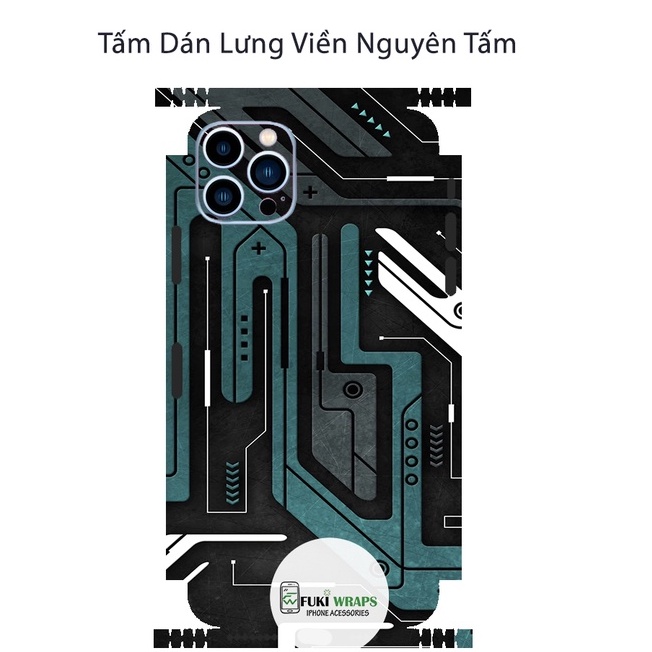 Tấm dán Skin Mặt Sau  FULL VIỀN Dành Cho 13prm , 12prm , 11prm , x , xsm , ip11 , ip12 , ip13 - FukiShop