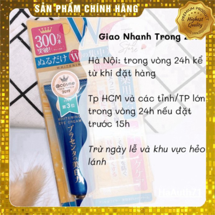 [AUTH] Kem mắt ngừa thâm làm mờ nếp nhăn mắt Meishoku Whitening Eye Cream Nhật bản  , | BigBuy360 - bigbuy360.vn