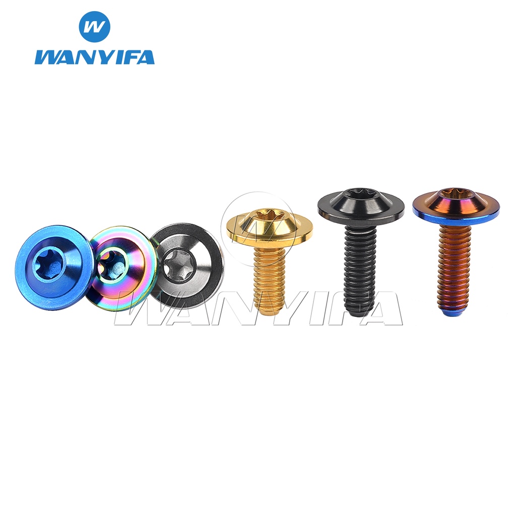 Bu lông WANYIFA bằng hợp kim titan M6x10/15/20mm T30 cho xe mô tô