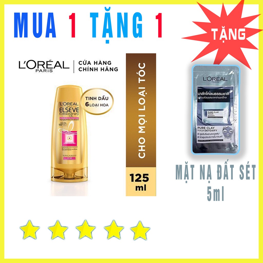 Dầu xả / Dầu Gội Chiết Xuất Tinh Dầu Hoa Tự Nhiên L'OREAL PARIS 125ml