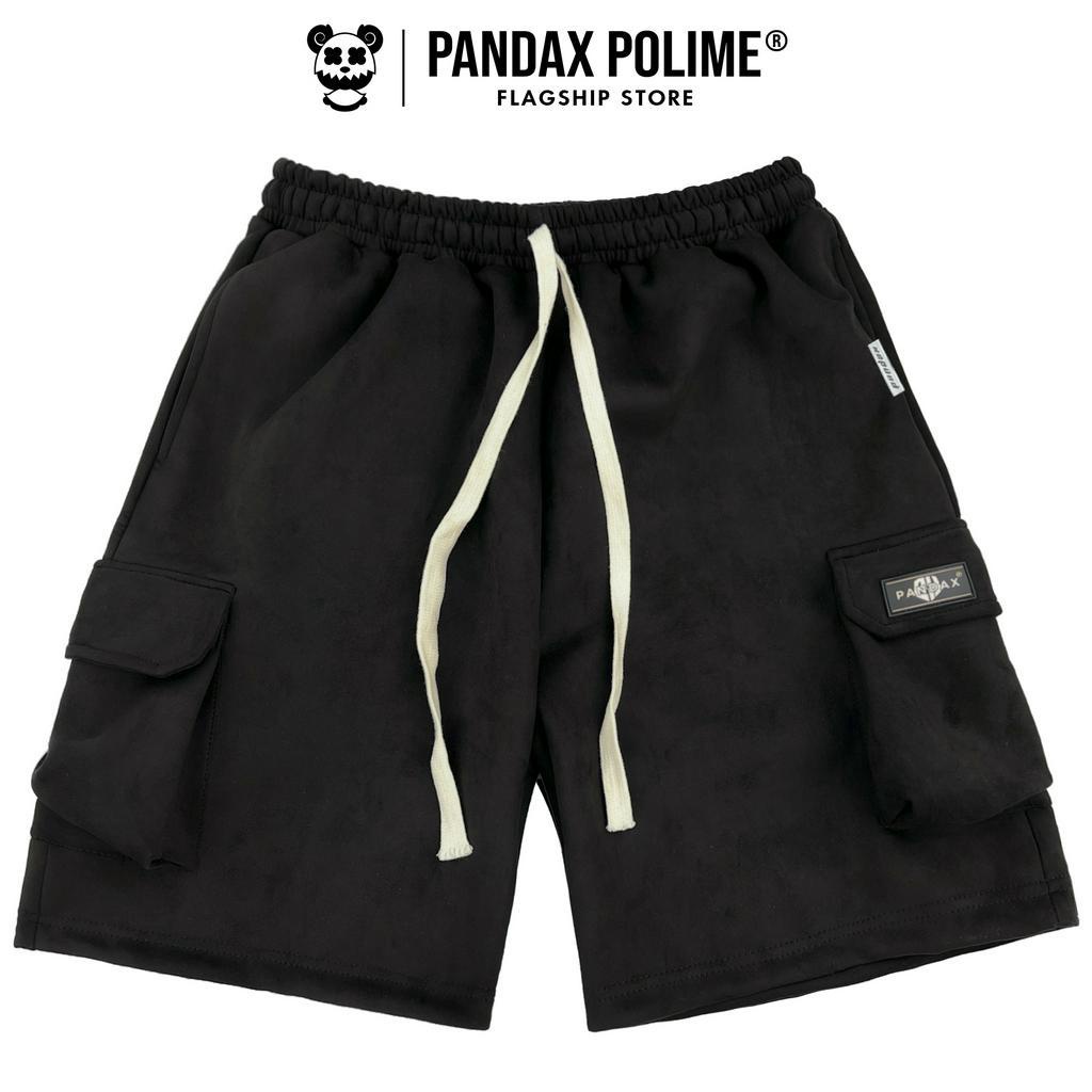 Quần short nam nữ local brand Pandax polime , quần đùi cargo túi hộp unisex phong cách y2k , chất liệu da lộn cao cấp