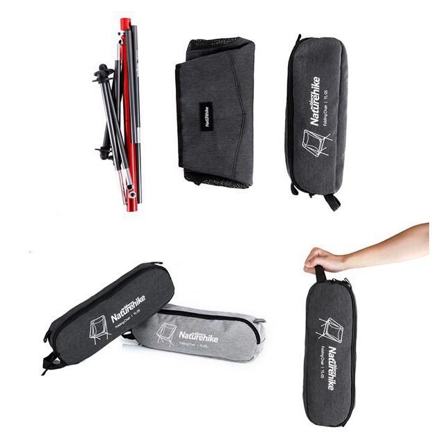 Ghế cắm trại naturehike campoutvn dã ngoại ghế gấp câu cá đen Nhôm 2019 A041
