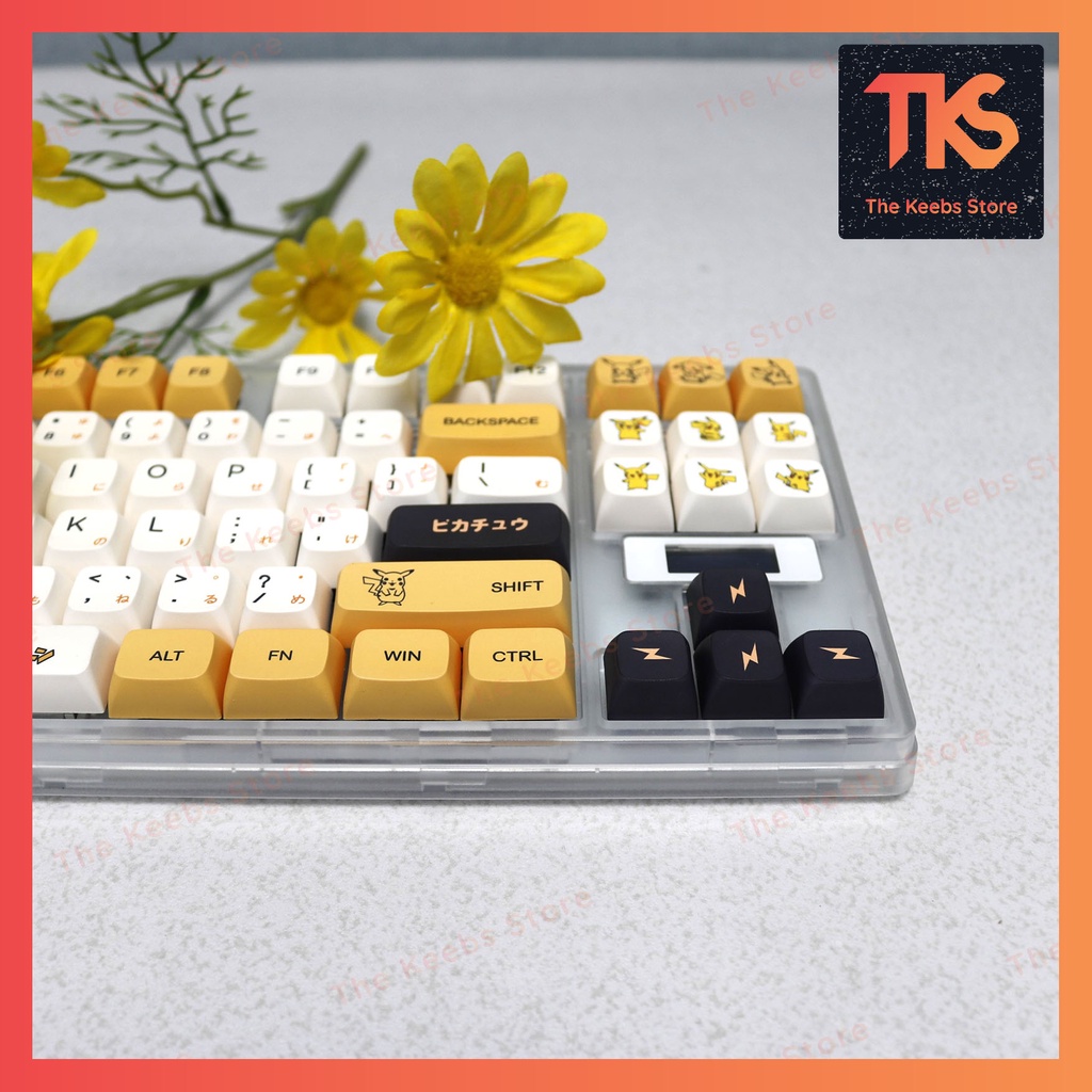 Keycap Pikachu | Profile XDA | PBT Dyesub | Nút bàn phím cơ | TKS