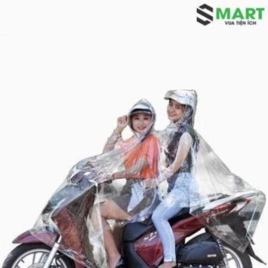 KIEN19 Áo Mưa Trong Suốt Nhựa Vi Sinh 2 Đầu Chống Thấm Tốt Gia Dụng Thông Minh S-mart