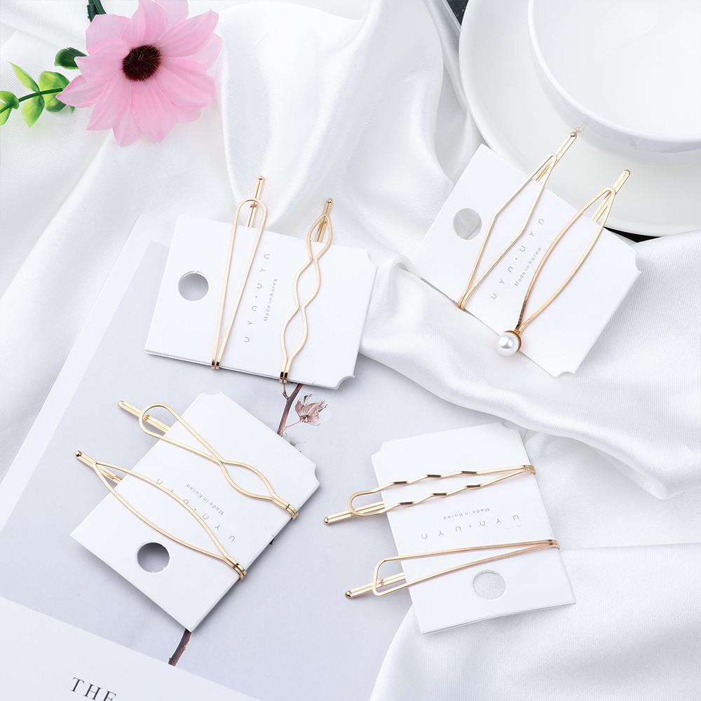 Kẹp Tóc Kim Loại Kiểu Gợn Sóng Độc Đáo Cho Nữ