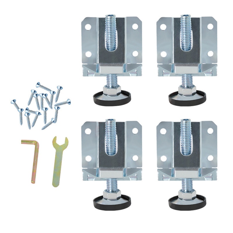 Set 4 Bàn Đạp Bằng Thép Không Gỉ Có Thể Điều Chỉnh Tiện Dụng