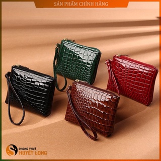 Ví nữ cầm tay mini da rắn cao cấp nhỏ gọn siêu hot, ví thẻ card