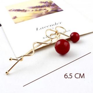 Kẹp tóc kim loại đính quả cherry