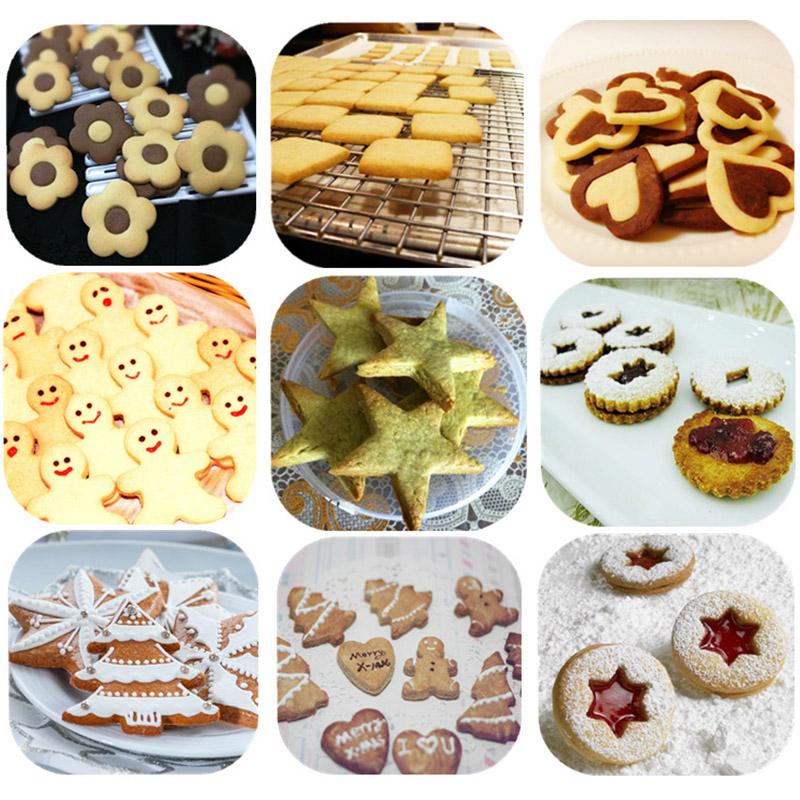 1 Bộ Khung Cắt Bánh Quy Bánh Tự Làm Khuôn, Dụng Cụ Cắt Cạnh Trang Trí Hình Trái Tim Đảng Cookies Nhựa Nhà Sản Xuất