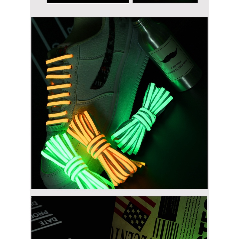 Dây Giày Màu Laser Dạ Quang Thiết Kế Mới