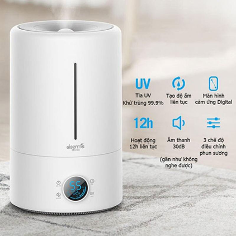 Máy tạo ẩm, phun sương Gen 2 MJJSQ06DY -  Deerma F628S  Xông Tinh dầu - Máy phun sương tạo ẩm HL A