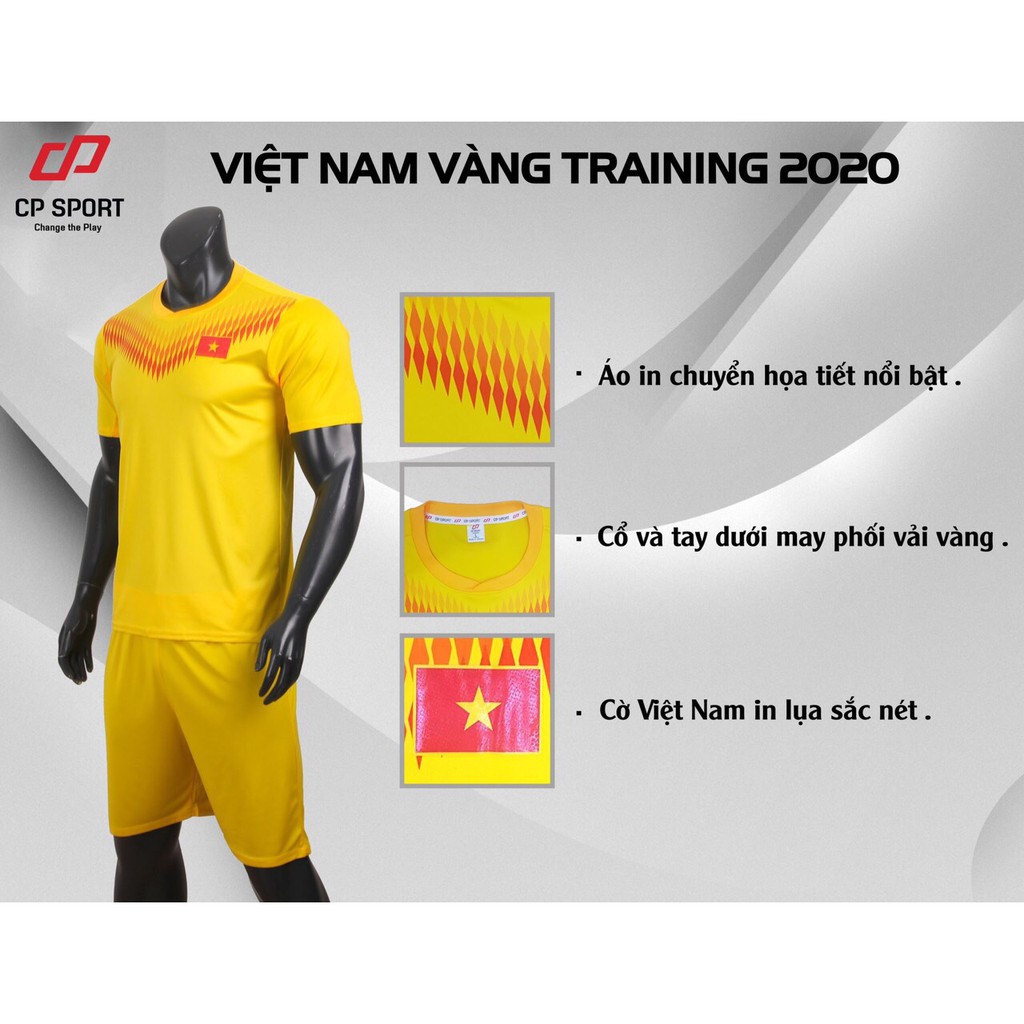 [RẺ VÔ ĐỊCH] [Thun Thái] Bộ 1 áo bóng đá thủ môn Việt Nam 2020 màu vàng ( áo thủ môn đội tuyển VN mới nhất )