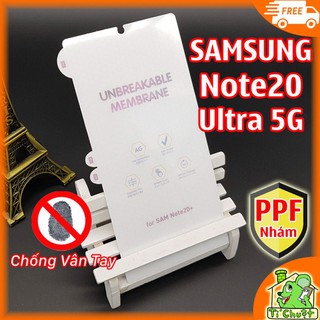 [Nhám Chống Vân Tay] Dán Dẻo PPF Samsung Note 20 Ultra / Galaxy Note 20 ( Mặt Trước + Sau )