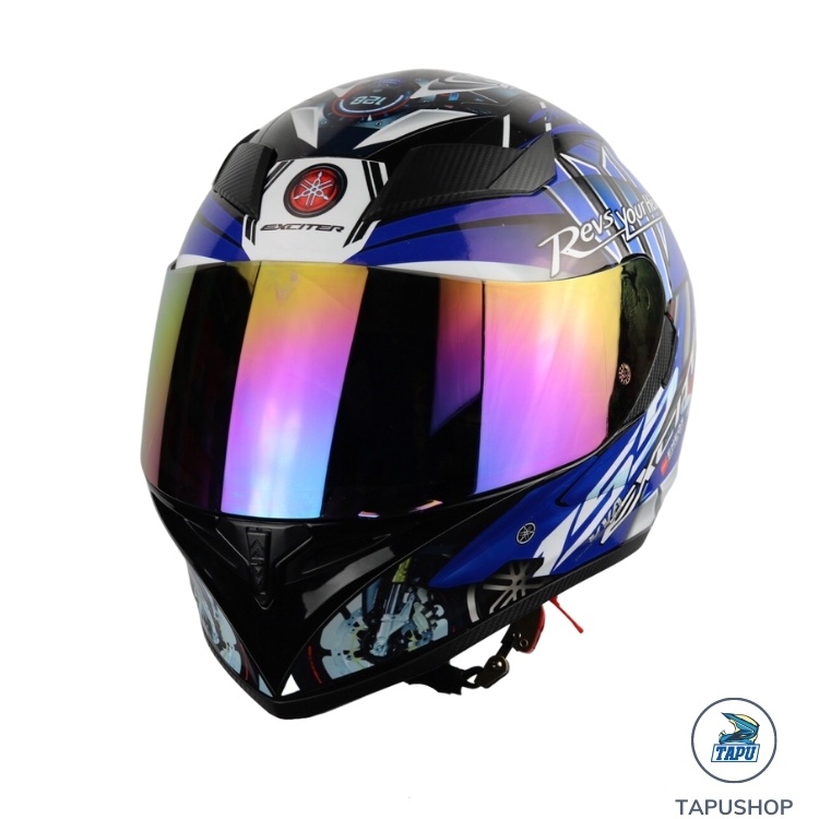 MŨ BẢO HIỂM FULLFACE 1 KÍNH ROYAL M138B LÊN TEM EXCITER XANH GP