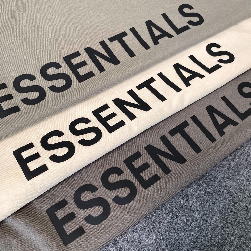 Set đồ bộ Essentials cao su in ngực MSW Town, quần áo mùa hè cotton nam nữ unisex