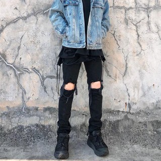 [ORDER TAOBAO] QUẦN BÒ RÁCH GỐI NAM