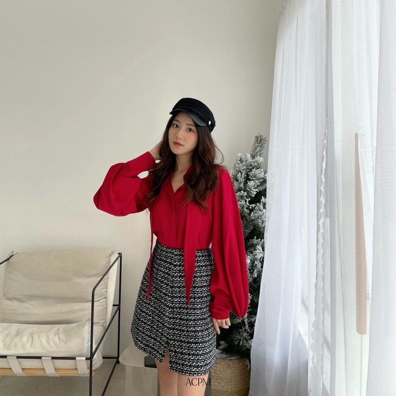 Roly Tweed Skirt / Chân váy tweed dáng chữ A | BigBuy360 - bigbuy360.vn
