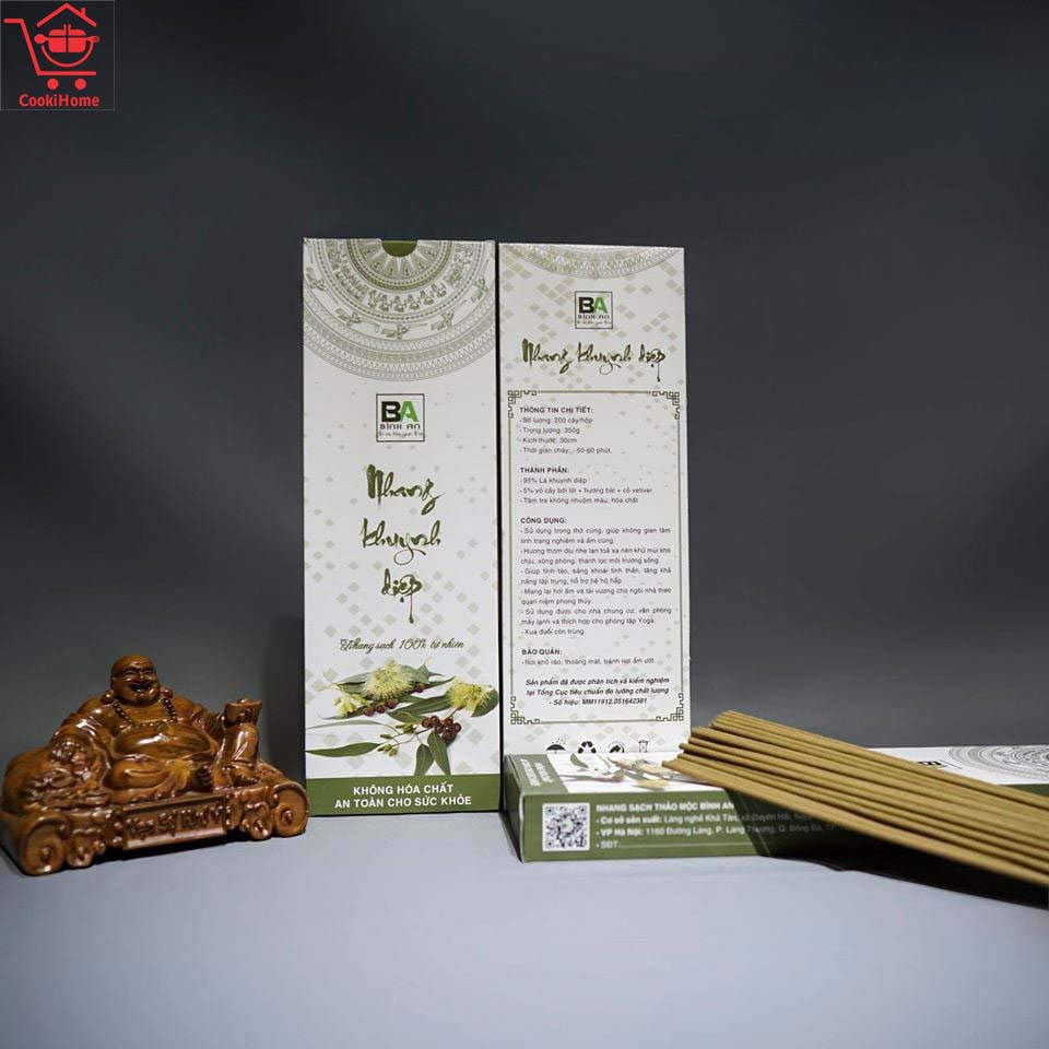COMBO 3 HỘP - Nhang sạch thảo mộc Bình An hộp 200 nén