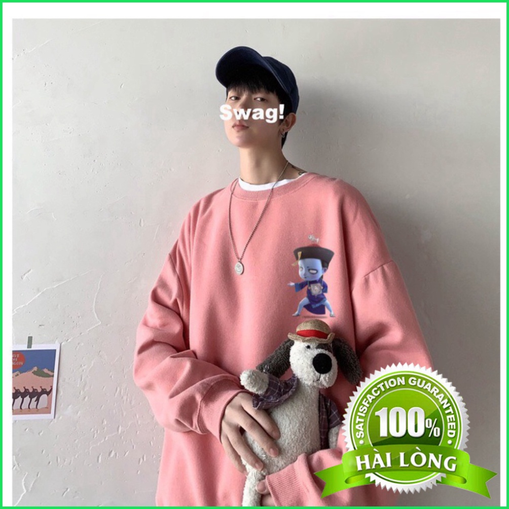 [Mã 2611THTRANG100K hoàn 10% xu đơn 99K] Áo sweater nỉ cổ tròn dài tay nam nữ họa tiết xu hướng 2021 | BigBuy360 - bigbuy360.vn