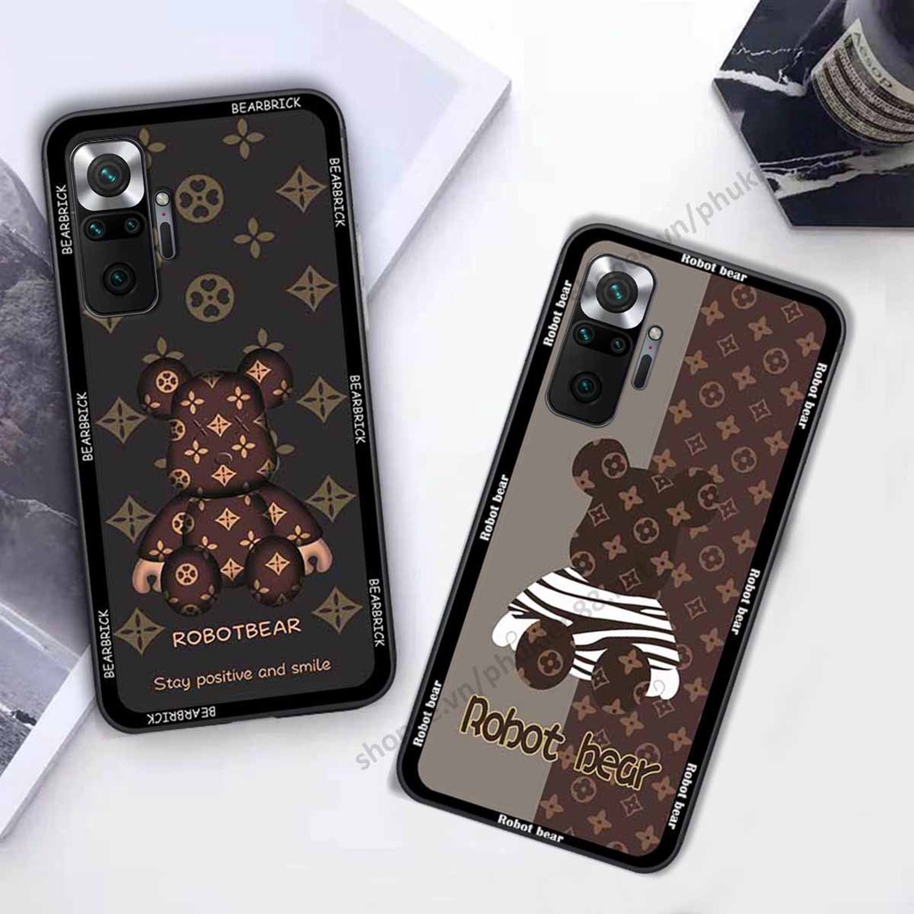 Ốp Xiaomi Redmi Note 10 / Note 10 Pro bear, k@ws thương hiệu phong cách ốp lưng thời trang cao cấp