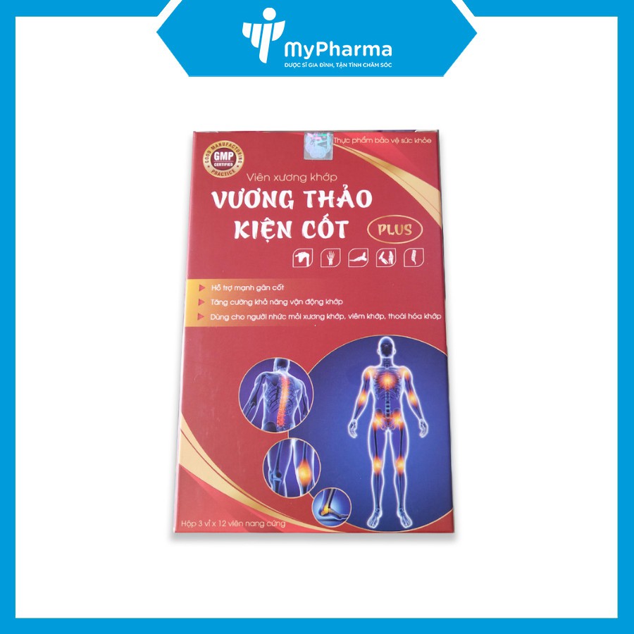 [Chính hãng] Vương thảo kiện cốt plus ( hộp 36 viên) - Mạnh gân cốt - Tăng cường vận động - An toàn dạ dày